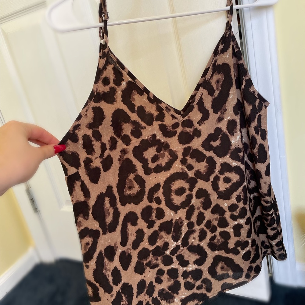 Cheetah tank top